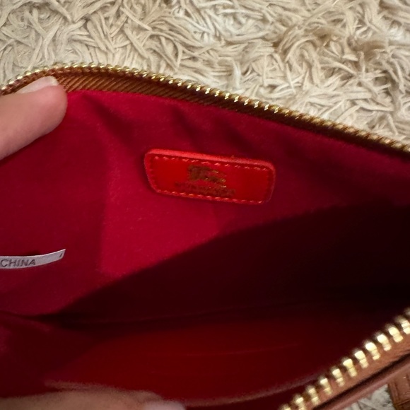 Burberry Tan and Brown Plaid Wristlet - Picture 7 of 8